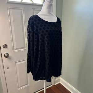 Kim Rogers Blouse Black Polka Dot